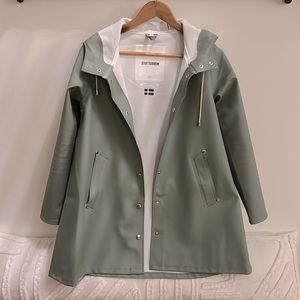 Stutterheim Mosebacke Khaki Green Jacket- Size XXXS